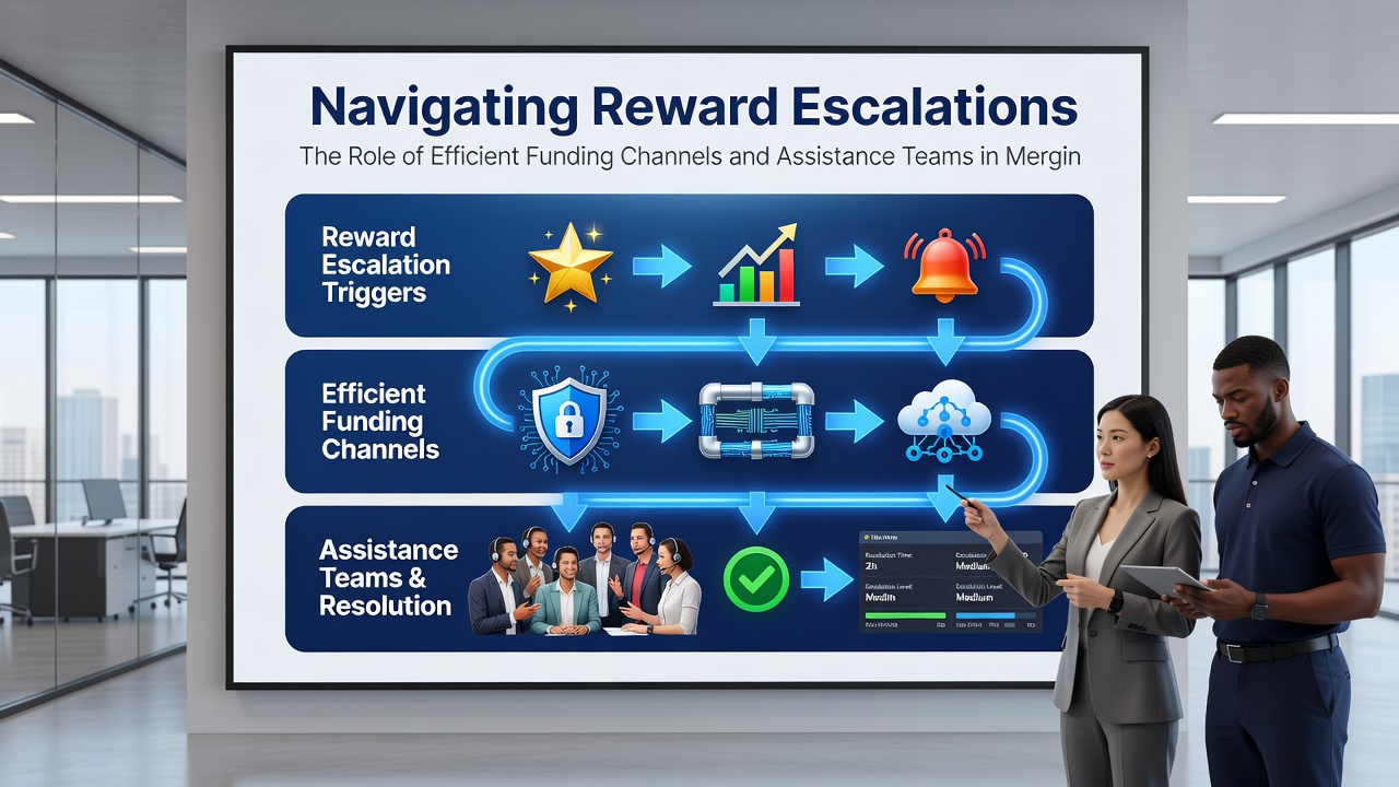 Support team representative assisting a player via mobile app chat while reward escalation dashboard displays progress across multiple game types