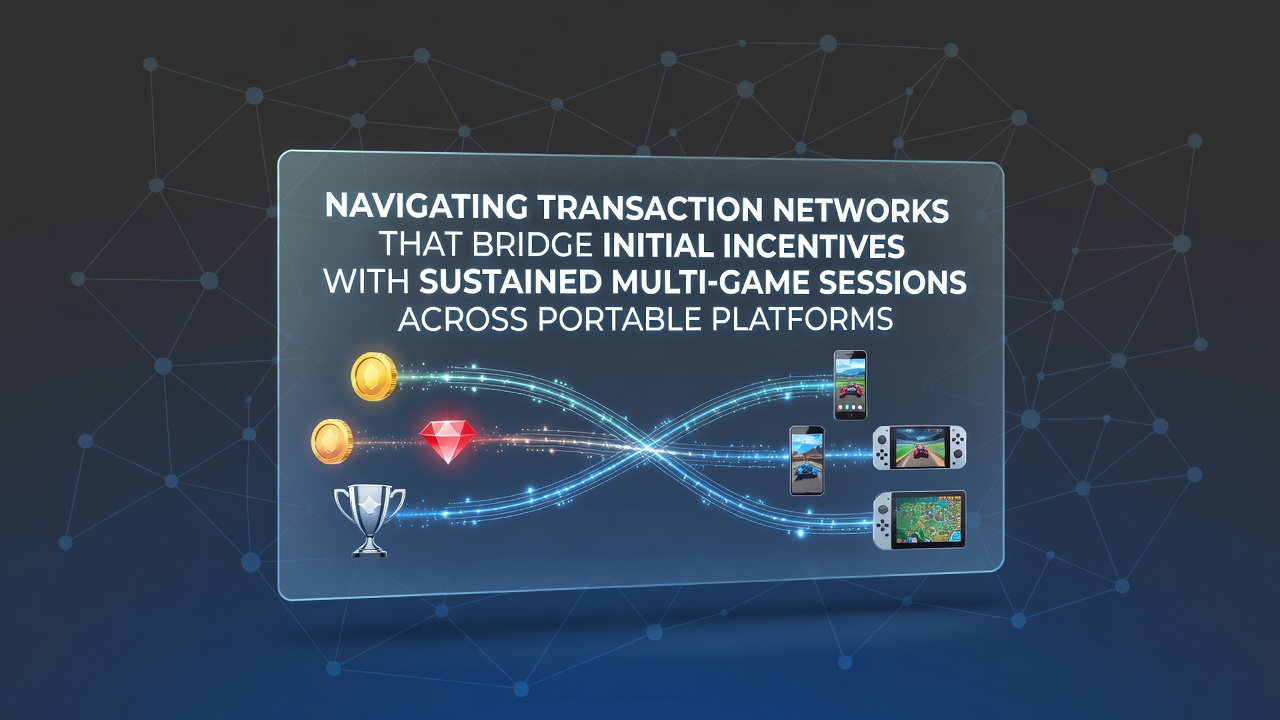 Transaction network diagram showing mobile payment flows across gaming platforms