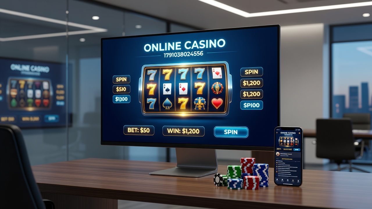 Live dealer table in an online casino studio with players accessing via mobile apps