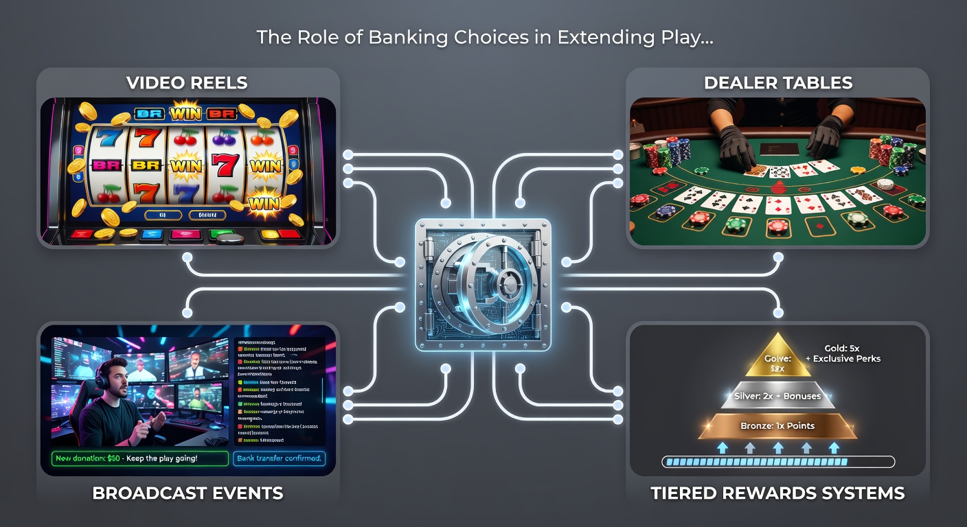 Banking interfaces displaying deposit options linked to extended gaming sessions across multiple platforms